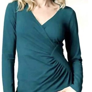 CAbi Faux Wrap Top #677
